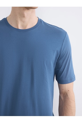 Lcwaıkıkı Classic İndigo Regular Fit İnce Kumaş Tişört /03