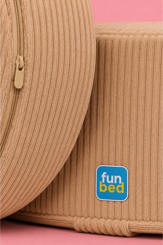 Funbed Çok Amaçlı Aktivite Koltuğu Puf Koltuk Berjer Bej - 889769126 Bej