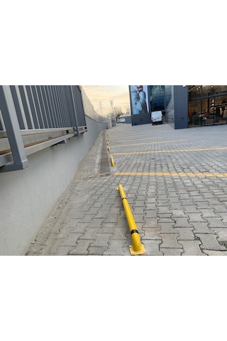 Standart Sabit Araç Park Stoperi Otopark Yol Trafik Bariyeri 180x12cm