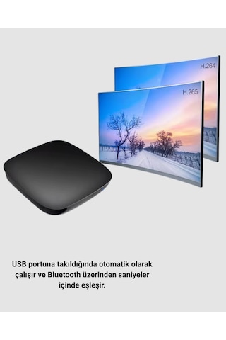 Android Auto Kablosuz Adaptör Bluetooth 5.0 Ve 5.8ghz Wifi Destek