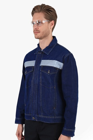 5 Cm Reflektörlü Kot Mont Lacivert