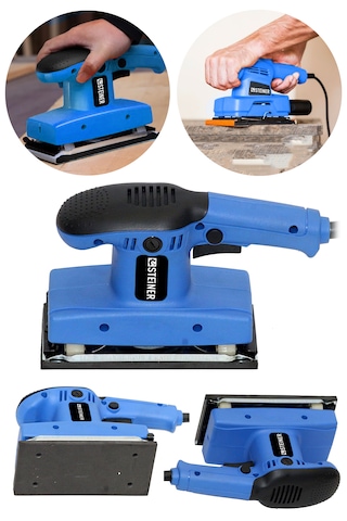Steiner ST-1200W Elektrikli Titreşimli Zımpara Makinesi Mavi