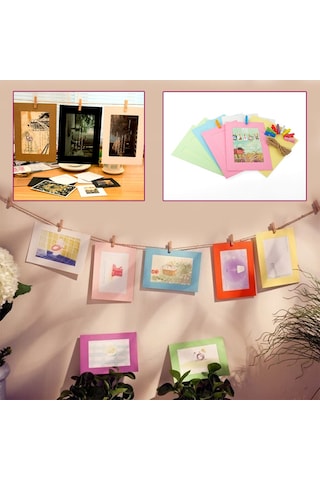 İpli Mandallı Fotoğraf Albümü Ve Fotoğraf Çerçevesi 3855796
