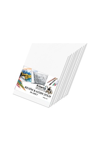 Resim Kağıdı 25x35 50 Li 100 Gr 1 Paket 25 35 Resim Kartonu