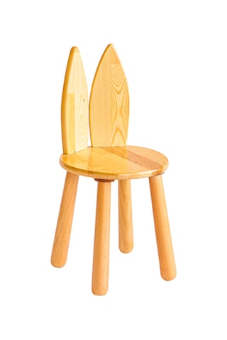 Woodnjoy Wood & Joy Doğal Ahşap Çocuk Sandalye Tilki Ahşap