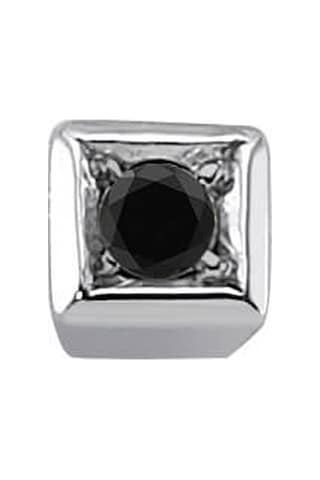 Sirius 0.02 Karat Siyah Pırlanta Tektaş Erkek Küpesi 0810E0026