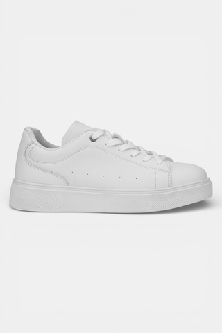 Günlük Beyaz Erkek Sneaker Spor Ayakkabı Hafif Rahat Model-205 Beyaz
