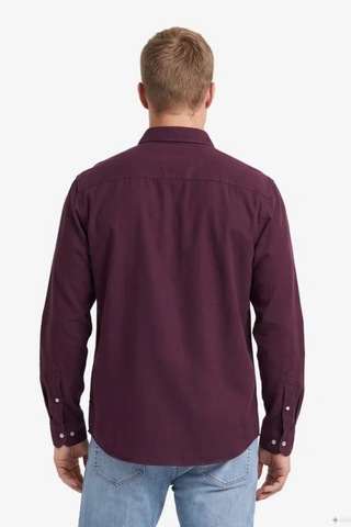 Nautica Erkek Kırmızı Regular Fit Gömlek-24774 Bordo