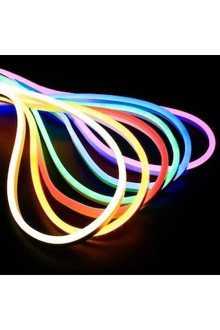 12V Esnek Neon Şerit Led 5 Metre - Beyaz