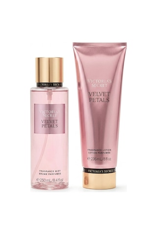Victoria's Secret Velvet Petals Vücut Spreyi & Vücut Losyonu Seti