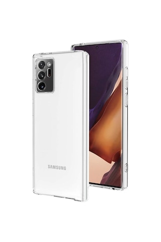 Adige Samsung Galaxy Uyumlu Note 20 Ultra Kılıf Kamera Korumalı Süper Silikon