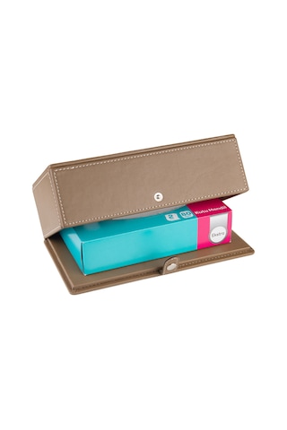 2k Suni Deri Peçetelik Mendil Kutusu 13 24 6 Cm. Vizon Diğer