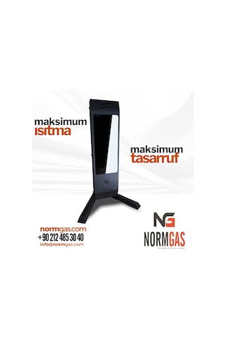 Nmg Dikey Ayakli Camli Elektrikli Isitici Kumandali Siyah Mtn Es