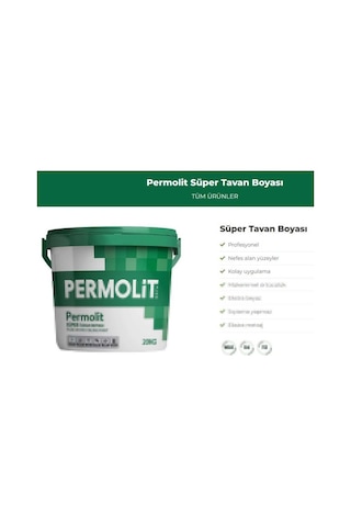 Permolit Tavan Boyası 10 Kg Permolit Süper