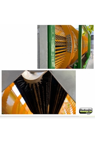 Kadıoğlu Magnum 3 - 3 Metre Çift Tamburlu Fırçalı Yatay Ceviz Soyma Makinesi