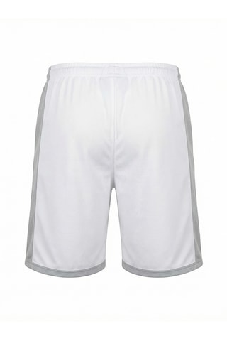 Orendahill Erkek Spor Şort Hızlı Kuruyan Esnek Regular Fit Gym Cepli Yan Çizgi Detaylı Activewear Beyaz