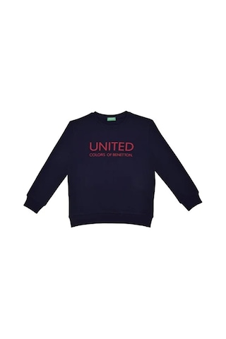 Benetton Çocuk Sweatshirt Lacivert