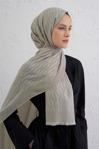 Armine Monogram Desen Edition Şal Krem