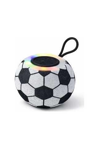 Futbol Topu Bluetooth Hoparlör Led Işıklı Taşınabilir Kablosuz Hoparlör