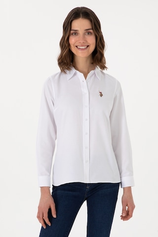 U.s. Polo Assn. Kadın Beyaz Gömlek Basic 50298103-vr013 Beyaz