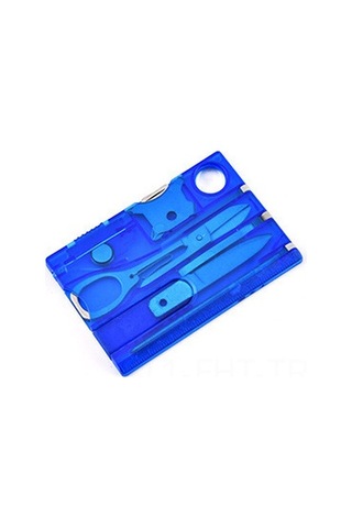 Hangfox İşlevsel İsviçre Stili Güzellik Bakımı Kombinasyon Aleti - Yüksek Kaliteli Taşınabilir Müşteri Bakımı Araç Kartı Mavi