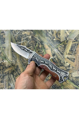 Haps Bugs Özel Kabartmalı Motif Kamp Çakı Siyah