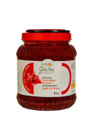 Güleç Köy Tatlı Biber Salçası 2 KG
