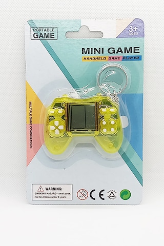 Mini Tetris Konsol Oyunu Anahtarlık Sarı