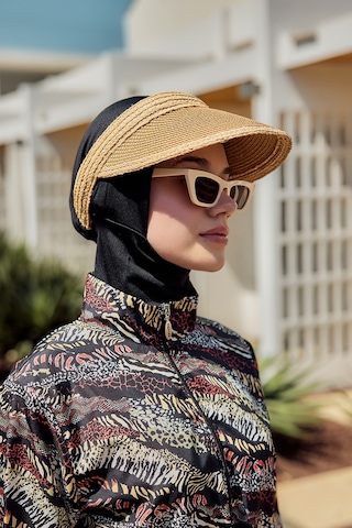 Vizör Hasır Şapka Güneş Koruyucu Siperlik Rş-2105 Camel Bej Camel