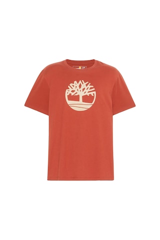 Timberland Kennebec Rıver Tree Logo Kiremit Erkek Kısa Kol T-shirt 000000000102235578 Kırmızı