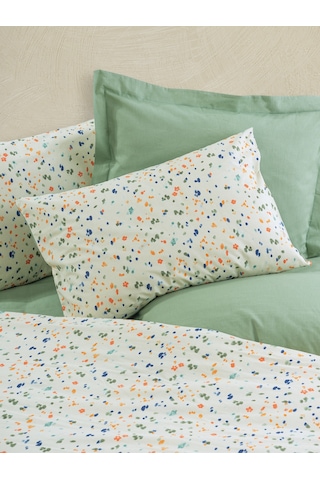 Cotton Box Petite Tek Kişilik Lastikli Çarşaflı Nevresim Takımı Lola Yeşil