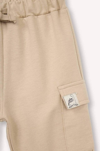 Defacto Kargo Fıt Sweatshirt Kumaşı Pantolon Erkek Bebek G7285a526spbg106 Bej-bg106