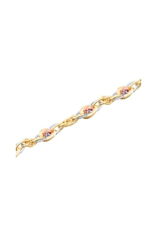 Tektaş - Altın 14 Ayar Hollow Bileklik N11.2582 Sarı Altın