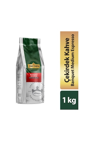 Jacobs Banquet Medium Çekirdek Kahve 1kg Espresso Beans 6lı Set Çekirdek
