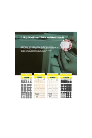 Pacıfıc Bej Yapışkanlı Karma Eva 20x20, 25x25 - Ø 20mm,ø 25mm