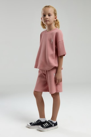 U.S. Polo Assn. U.s. Polo Assn Kız Çocuk Pembe Bermuda Takım Pembe