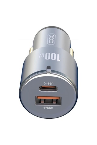 Cc47 2ın1 Usb Cc47 100w Araç İçi Hızlı Şarj Soketi - Çift Portlu Usb-c + Usb-a Akıllı Adaptör