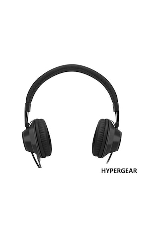 Hypergear V50 Type-C ve 3.5 Mm Jack Girişli Mikrofonlu Kablolu Kulaküstü Kulaklık Siyah