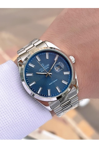 Coliseum Çelik Kordon Takvimli Kadran Kutulu Seri Erkek Kol Saati Ft.rl.8742.s5 Gri