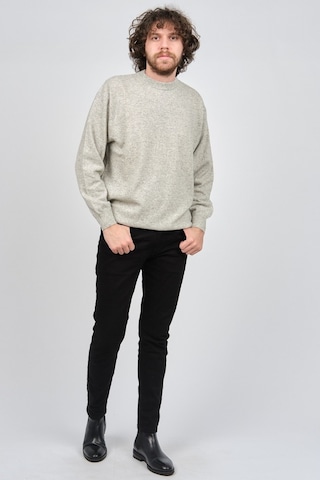 Ida Erkek Lambswool Bisiklet Yaka Kazak 0593154 Gri Gri