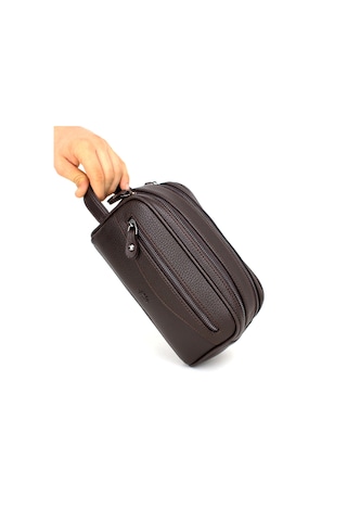 Derise club Unisex Kahverengi Günlük Seyahat El Çantası Portföy Çanta El Çantası