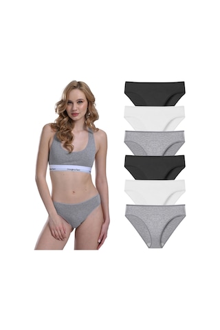 Likralı 6'lı Kutu Premium Slip Külot Laura G-006 A Resimdeki Renk