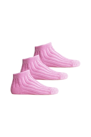 U&me Kadın Uyku Çorabı 3'lü Set 36-40 Pembe Renkli