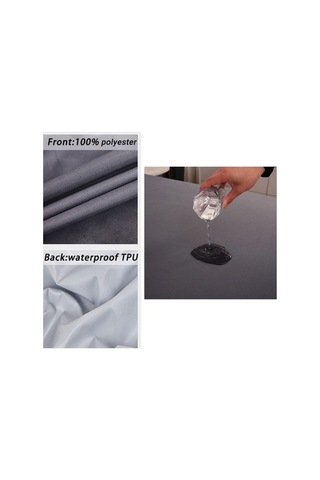 Novahub Gri Tek Kişi Yatak Çarşafı, Elastik Su Geçirmez Yatak Koruyucu, 150x200x30cm, Ev Ve Otel İçin Gri