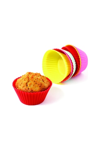 6'Lı Silikon Kek Kalıbı Muffin Cupkek Kalıbı