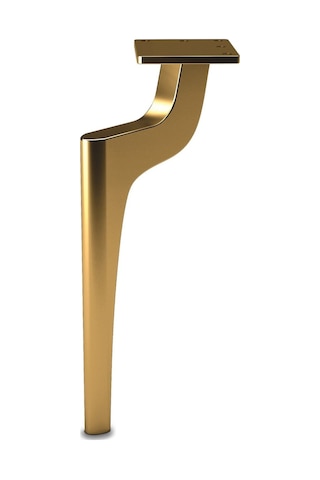 Zarif Metal Ayak 14cm Altın Renk Koltuk Tv Ünite Şifonyer Dolap Puf Komidinmodern Mobilya Ayağı Gold