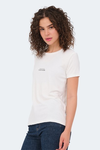 Slazenger Paytons Kadın Ekru Tişört Ekru