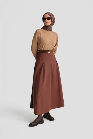 Armine Pileli Pamuk Etek 24k1705 Siyah