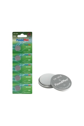 Poundmax 1616 Dl1616 3v Lityum Düğmeli Piller 5&apos Li Paket