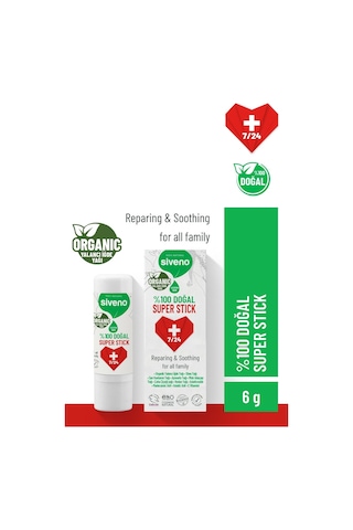 Siveno %100 Doğal Super Stick Anlık Yatıştırıcı Onarıcı Organik Yalancı İğde Yağlı 6 G
